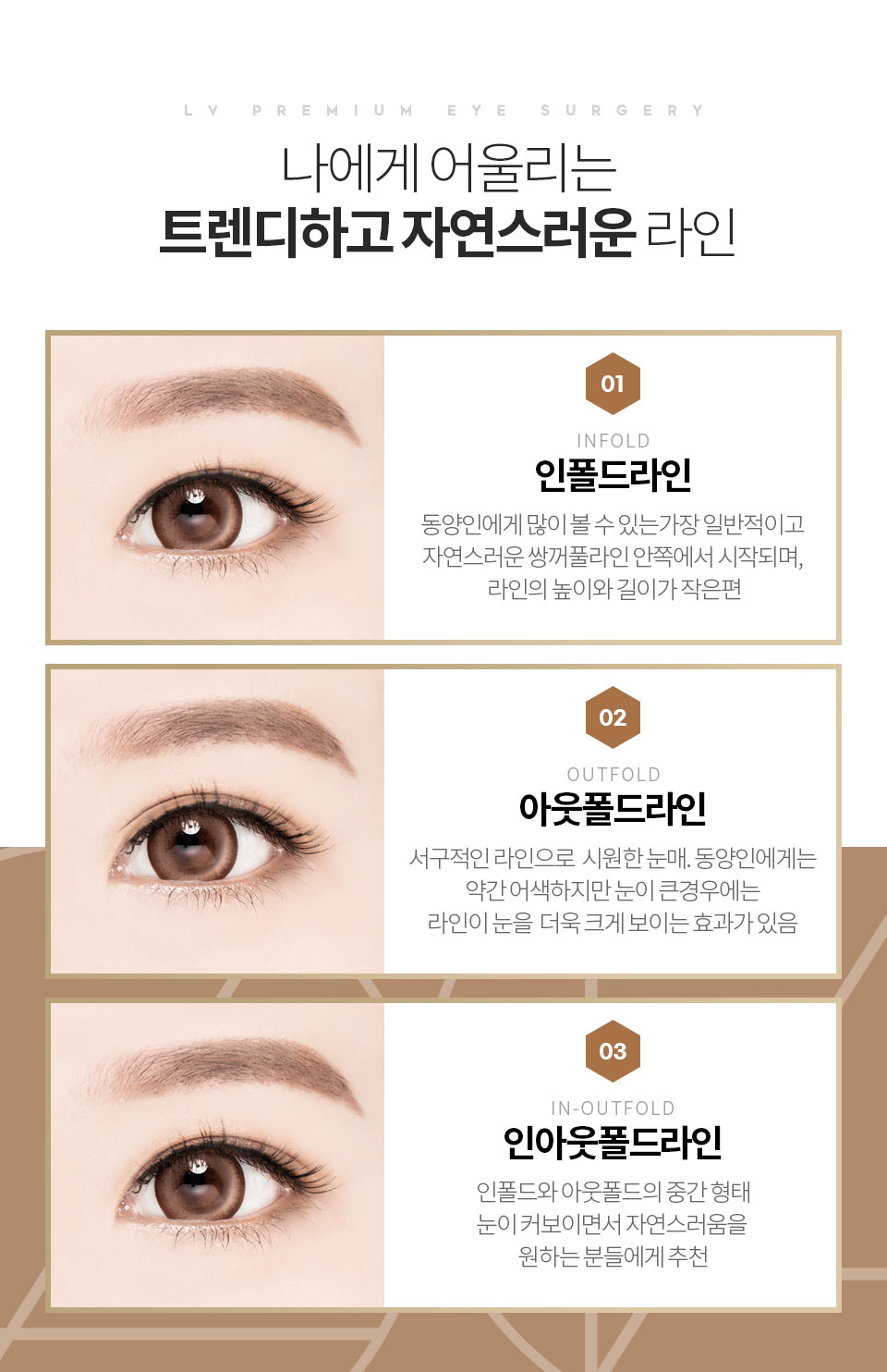 인폴드라인 아웃폴드라인 인아웃폴드라인