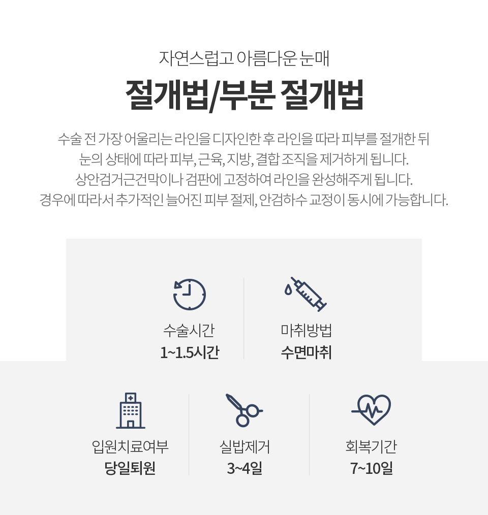 절개법 부분 절개법